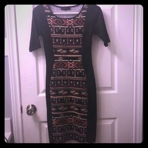 Aztec print dress